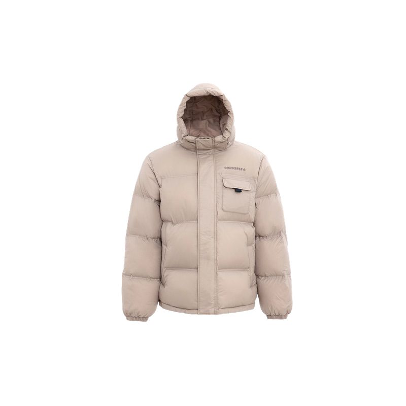 New Converse Puffer Jackets Unisex Khaki UCJ146-X9V