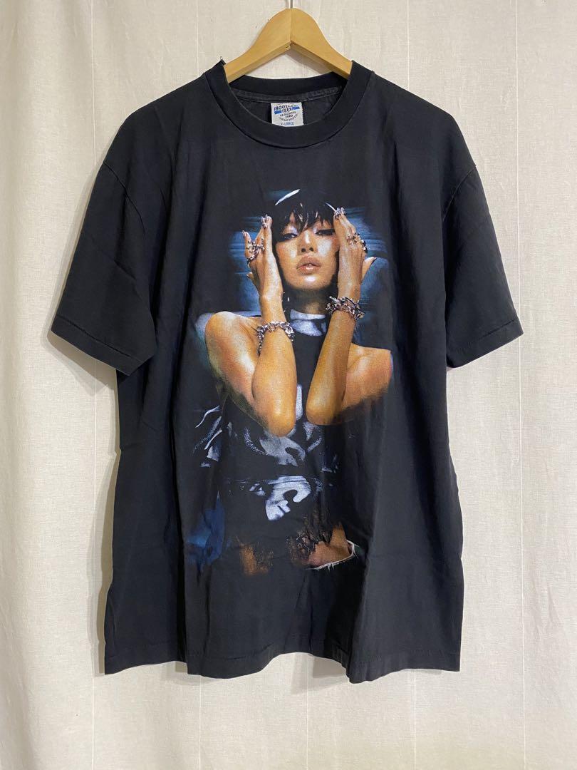 

[USED] BLACK PINK LISA ROCKSTAR T-shirt XL Black Pink