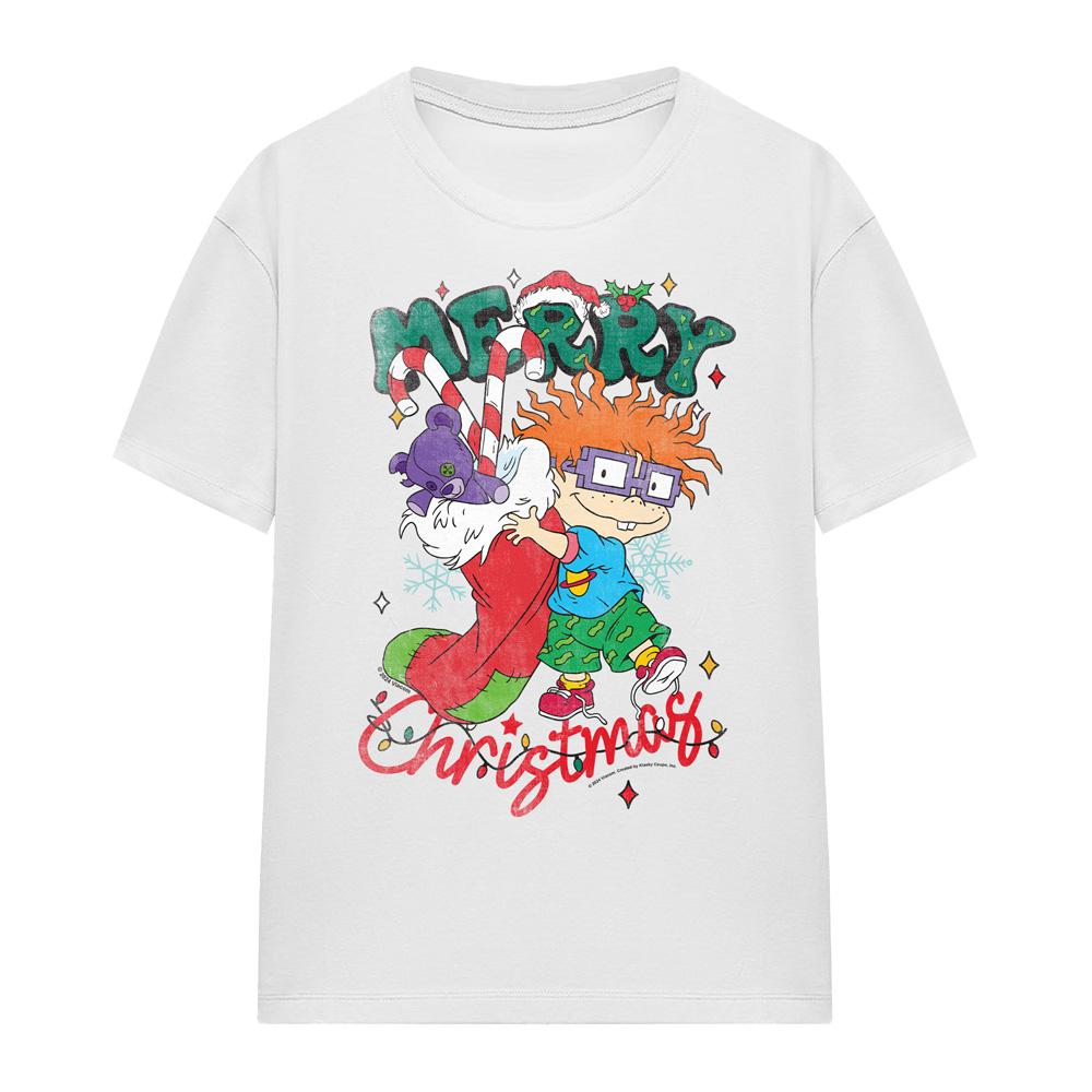 Rugrats Unisex Adult Chucky Christmas Stocking T-Shirt