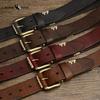 Vintage Genuine Leather Cowhide Belt Men's Genuine Leather Pin Buckle Korean Style Personality Trend Jeans Belt