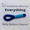 Soft Plush Cleaning Brush Belly Button Brush, Bristle Navel Cleaner with Anti Slip Groove Dirt Remover Beaded Handle, Portable Body Care Tool