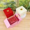 Automatic Pop-up Rose Gift Box Portable Jewelry Box Jewelry Storage Display Case  Proposal Surprise