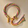 Vibranting Tibetan Handmade Woven Bracelet with Symbolic Patterns Portable Accessory for Festive and Spiritual Event