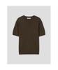 8seconds Formal Round Neck Short Sleeve Knit Khaki