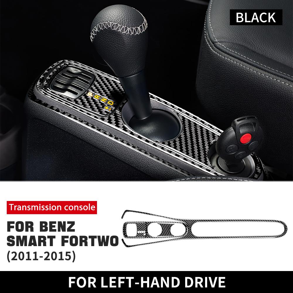 

Real Soft Carbon Fiber Sticker for Mercedes Benz Smart 451 Fortwo 2011 2012 2013 2014 2015 Gear Shift Panel Frame Accessories