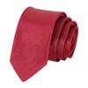 Men's Solid Color Narrow Shiny Polyester Silk Tie - Formal & Casual Fashion
