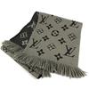 M72242 Monogram Echarpes Logo Mania Scarf Wool / Silk Gray