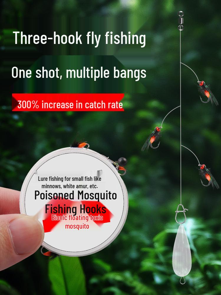 Whitefish Line Mackerel Creek Fly Rig for Mandarin Fish & Mosquito Hook