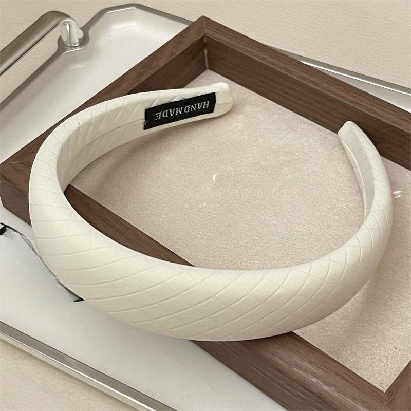 Новая осенне-зимняя повязка на голову конфетного цвета из губки, женская элегантная высокая повязка-труба