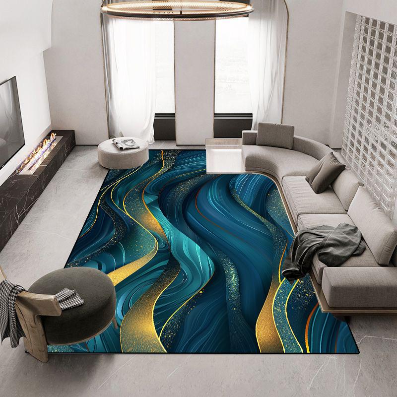 Living Room Abstract Style Large Carpet Modern Decoration Sofas Coffee Tables Easy Clean Rugs for Bedroom Non-slip Entrance Mats