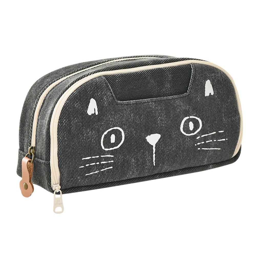 Large Capacity Pen Cute Cat Pen Pen Pencil Pencil Pencil Stationery Stationery Small Item Small Item Ruler Ruler Classified Junior High School