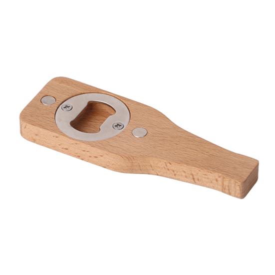 

Wooden Bottle Opener Refrigerator Magnet Manual Beer Bottle Opening Tool Fridge Magnet Home Office Kitchen Locker Decoration