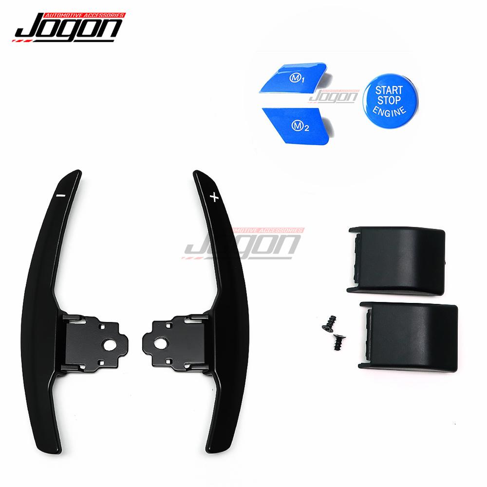 Car Steering Wheel Paddle Shifter Extension With Start Stop & M1 M2 Button For BMW F20 F22 F45 F30 F34 F32 F12 F01 F10 I3 I01