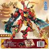 New Luminous Monkey King Mecha Robot Action Figure Building Blocks Children's Educational Toys Boys Holiday Gift Model