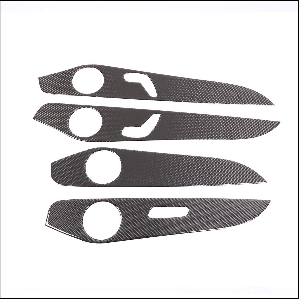 For Mercedes-Benz C-Class GLC W205 C180 2014-2020 Car Interior Doors Decoration Panel Cover Trim Soft Carbon Fiber Accessories