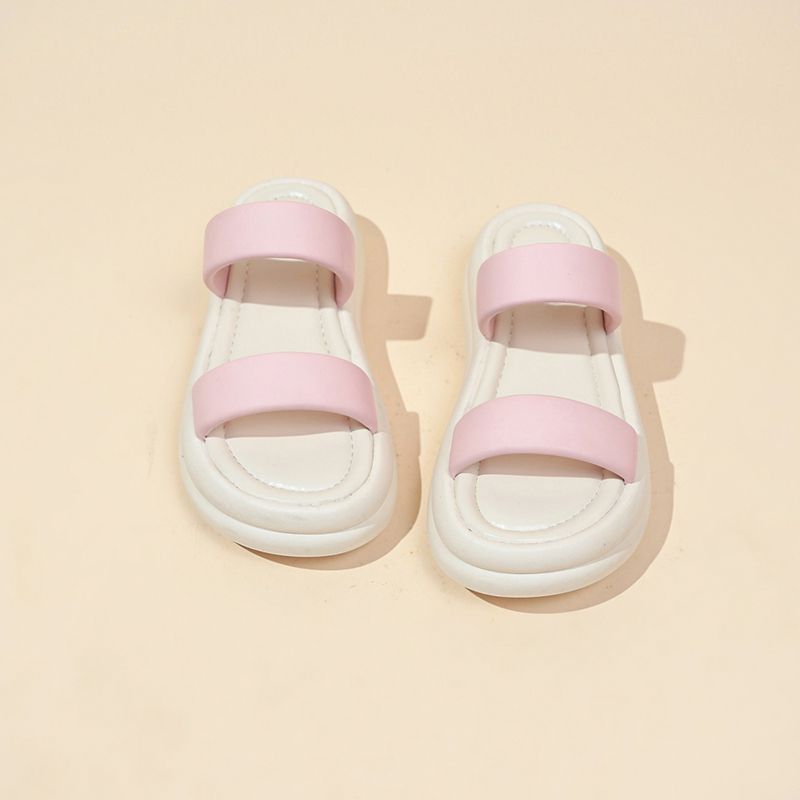Fashion Versatile Beach Thick-soled Slippers Summer Out 2025 New Soft-soled Non-slip Casual One-word Cool Slippers Women