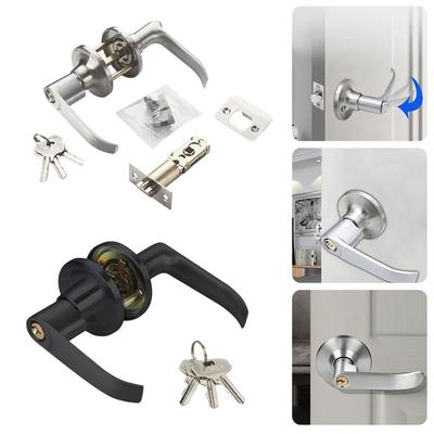 L Handle Lever Door Handle Lock Zinc Alloy Triple Lever Room Lock Indoor Accessories