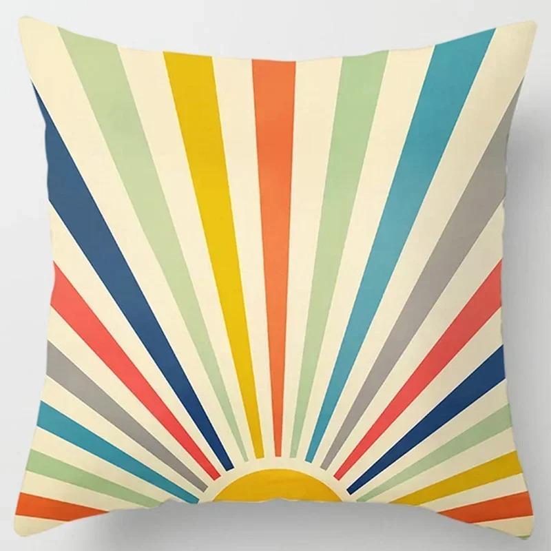 Home Office Decorative Pillow Bedroom Sofa Car Cushion Cover Abstract Line Pattern Series Throw Pillow