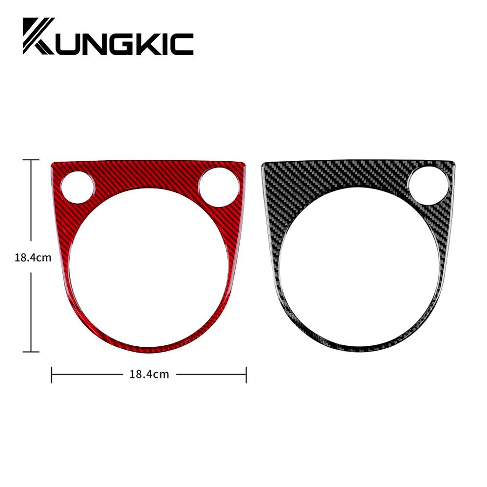 Real Soft Carbon Fiber For Volkswagen Beetle 2012 2013 2014 2015 2016 2017 2018 2019 Car Gear Shift Panel Sticker Accessories