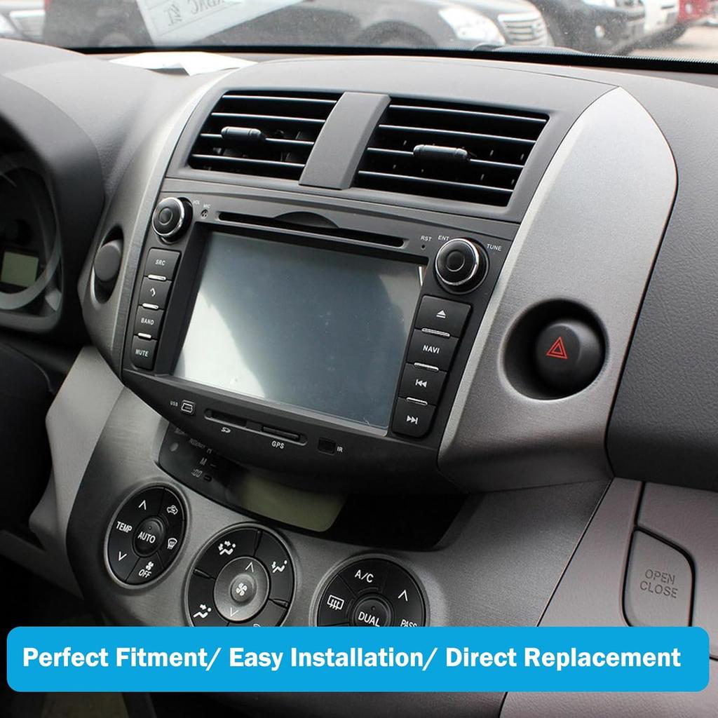 Bande de Garniture de Couvercle de Tableau de Bord Central pour Toyota RAV4 Base Limited EV Sport 2006 2007 2008 2009 2010 2011 2012 Finition du Bloc d'Instruments Central