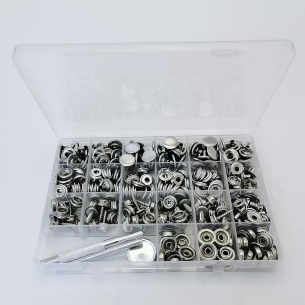 323pcs Stainless Steel Screw Snap Buttons With Tool Set For Tarpaulin And Ship Tool Accessories Professional Tools Instrument Pa