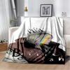 Fashion Billie Eilish Singer Star Flannel Blanket Soft Warm Throw Blanket for Bedroom Living Room Bed Travel Camping Picnic Gift