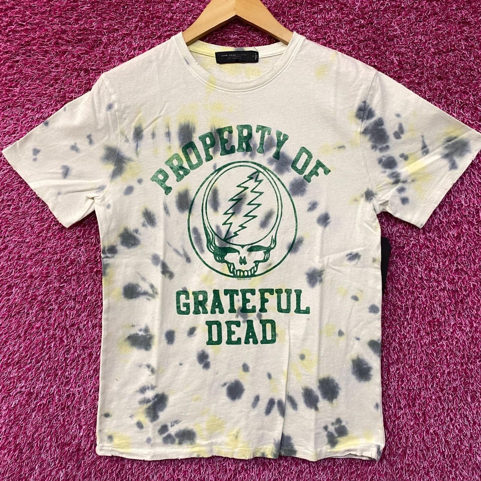 Собственность Grateful Dead Футболка в винтажном стиле с окрашиванием тай-дай Маленький размер S