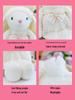 Floral Skirt Rabbit Plush Toy Doll - Cute Drooping Ears Pillow for Children, Birthday Comfort Gift