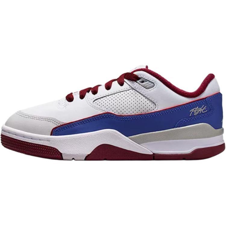 Jordan FLIGHT COURT Low Top Basketball Shoes White Blue Red Unisex IM3364-151