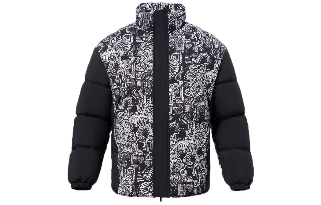 Li Ning Sports Basketball Collection Down Jacket Men s Black AYMR065-1 S