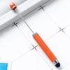 6PCS 2-in-1 Beadable Ballpoint Pen with Stylus Cap Business Signing Pen Quick Drying Write Smoothly for Office School