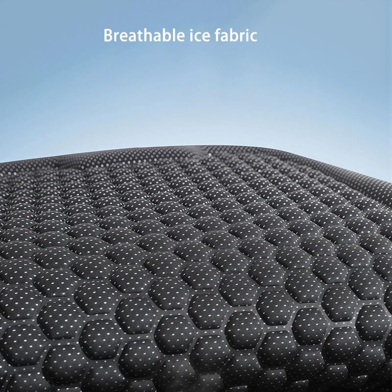 1-Pack All-Season Ice Silk Seat Cushion For Car/Office | Breathable, Machine Washable, Ergonomic, Lightweight