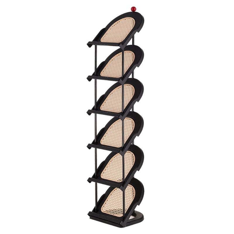 Multi Layer Slanted Insert Design Footwear Rack Easy Access Organized Placement Solution Vertical Shoe Rack