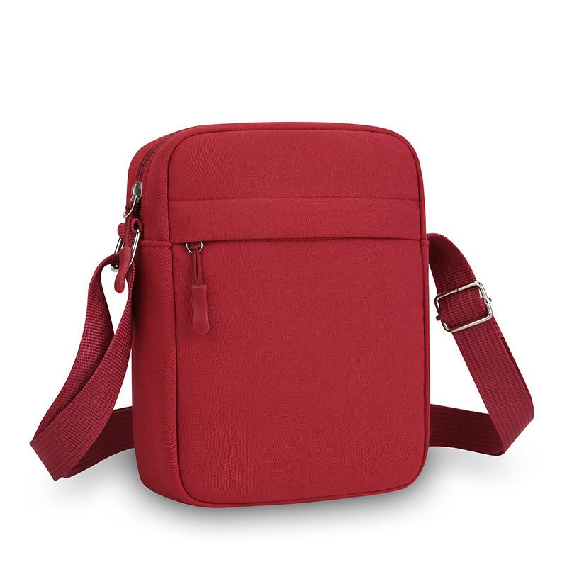 Mini Borsa a Tracolla in Tessuto Oxford con Tasche Multiple per Uso Quotidiano