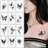 Novo adesivo de tatuagem de borboleta nicho gostosa personalidade realista duradouro à prova d'água senso avançado tatuagem