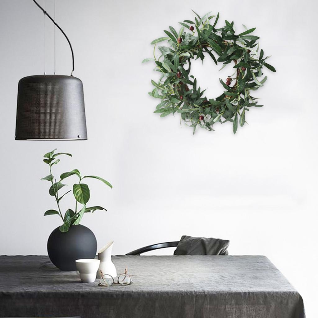 Mural Decoration Door Decoration Olive Leaf Olive Fruit Garland Hanging Decoration Simple European Decoration