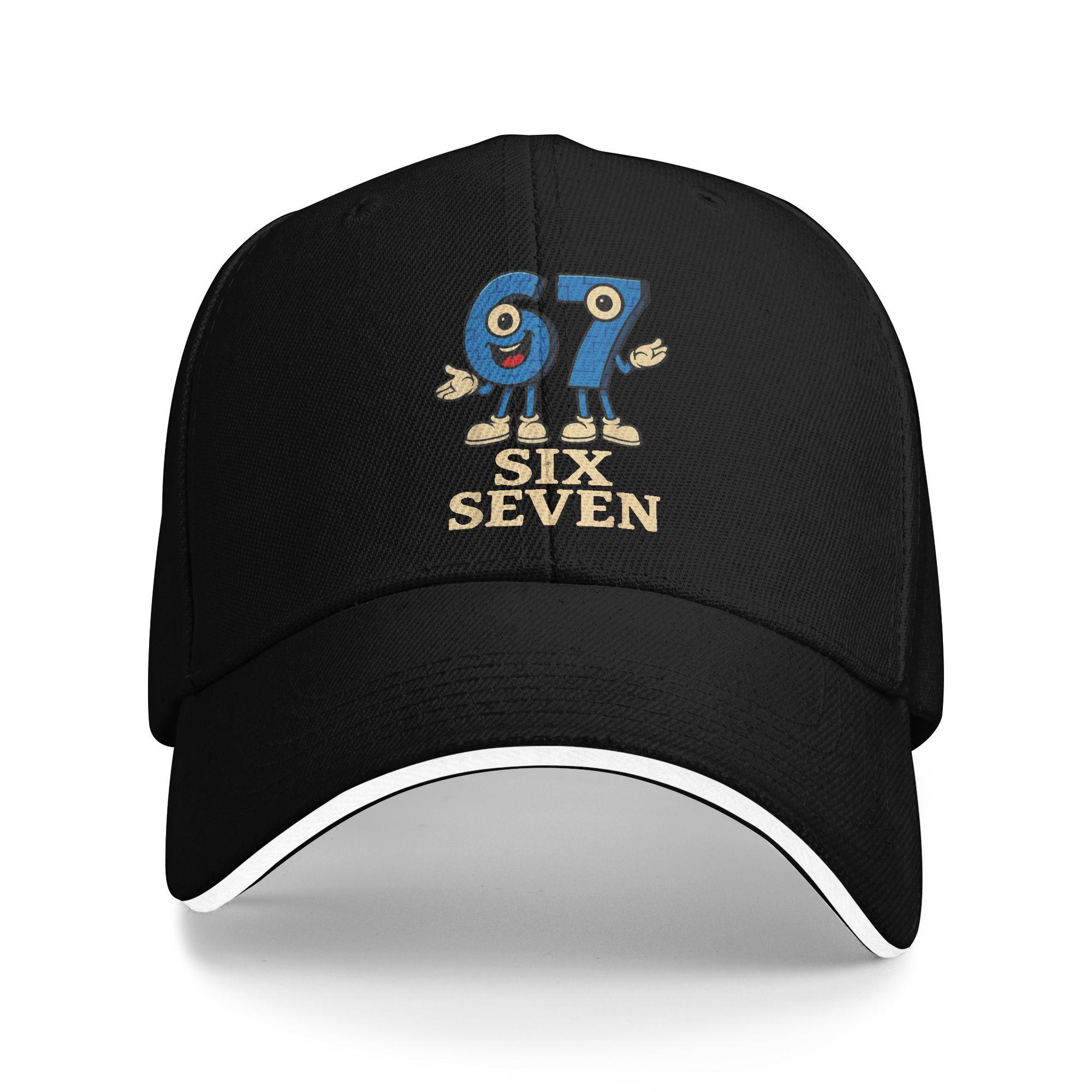

67 Six Seven 6-7 Funny Italian Brainrot Gaming Baseball Cap Y2k Funny Trucker Hat Spring Women Men Outdoor Gym Snapback Cap As Picture