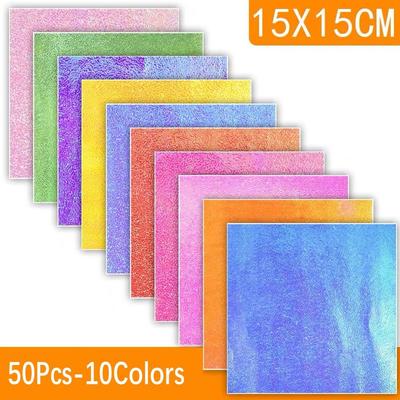 50 ks 15cm čtvercový origami papír DIY scrapbooking skládací papírové řemeslo dekor skládací ruční kartonový papír papírové výstřižky