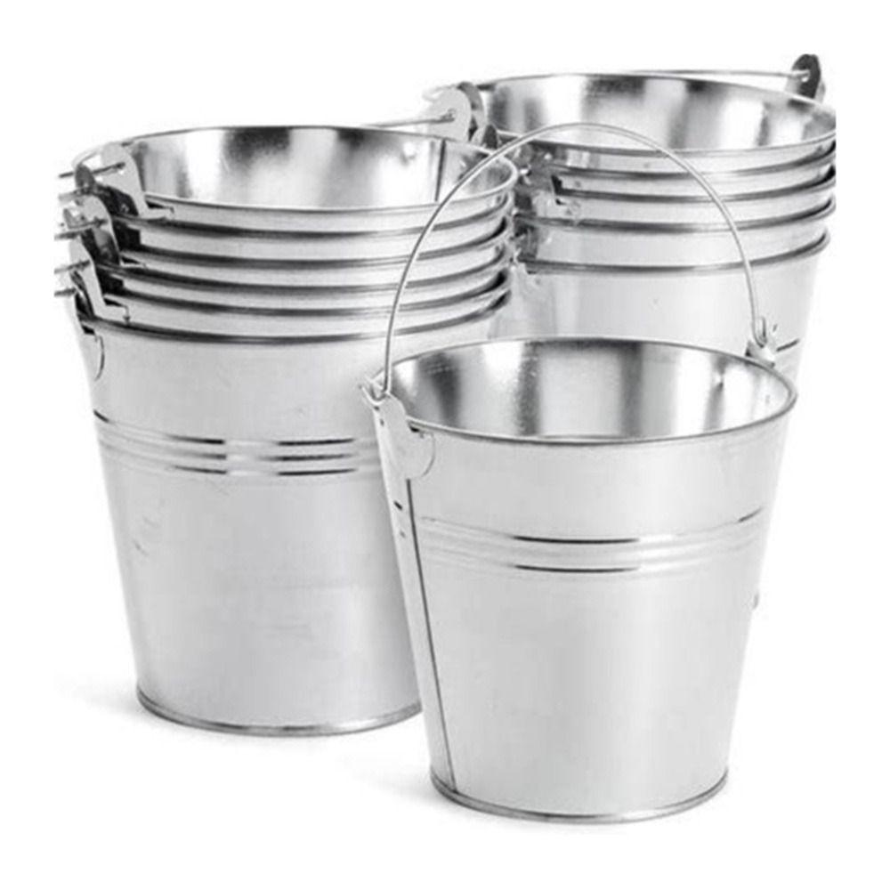 With Handle Bucket Shot Glass Portable Tiny Pail Cup Creative Metal Drinking Cup Bar