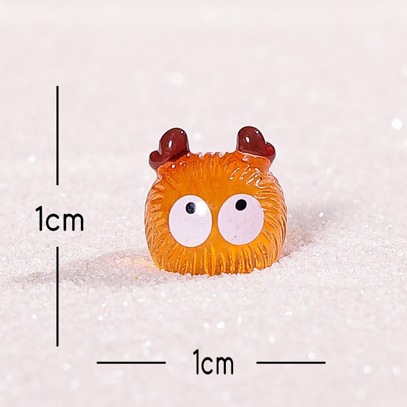 

Christmas Micro-landscape Sprites, Colorful Coal Ball Ornaments, Home Desktop Resin Craft Decorative Small Ornaments Elk coal balls