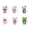 Resin Flocking Monchichi Keychain Cute Monkey Baby Trendy Keyring Cartoon Pendent Keys Bags Hanging Accessories Small Gifts