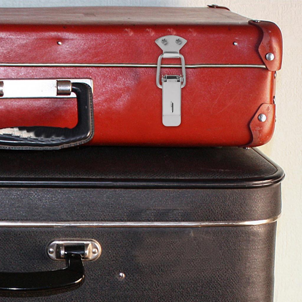 Federbelasteter Edelstahl-Hebelverschluss 7,5 cm Schwerlastschloss für Gepäck Werkzeugkästen Schränke Kofferräume Truhen Koffer