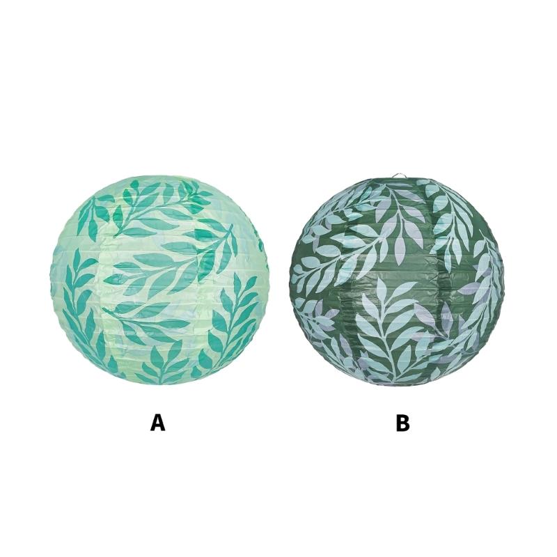 Pack of 3 Hanging Leaf Lanterns Paper Lanterns Leaf Hanging Light Paper Texture Suitable for New Year Festivities