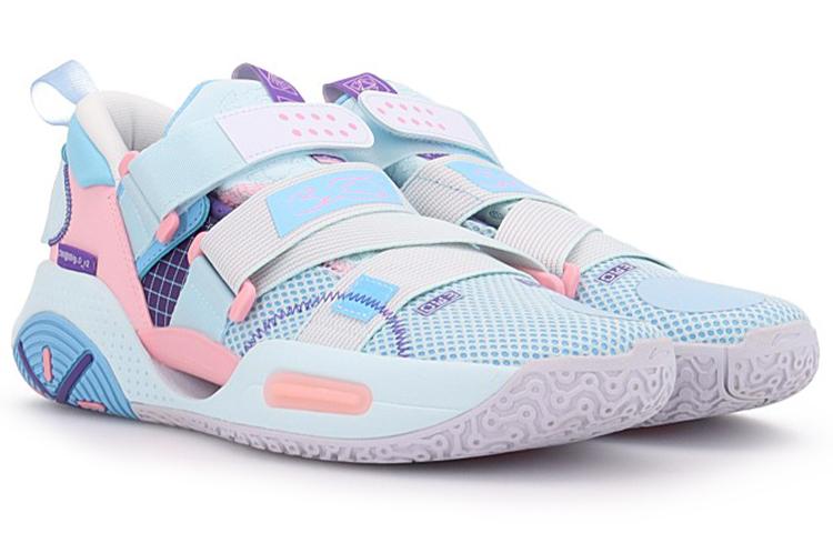 LINING Wade AC9 V2 Men | All City 9 Professional Basketball Shoes - Blue/Pink ABAR075-3