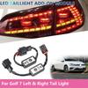 2/4PCS For Volkswagen Golf 7 2012-2018 Dynamic LED Taillight Add-On Module Cable Wire Harness Turn Signal Left & Right Indicator