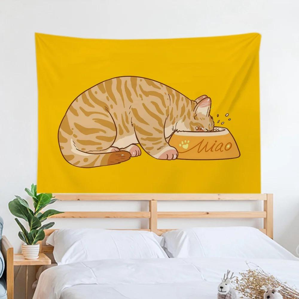 Милый кот гобелен для офиса — фото 3