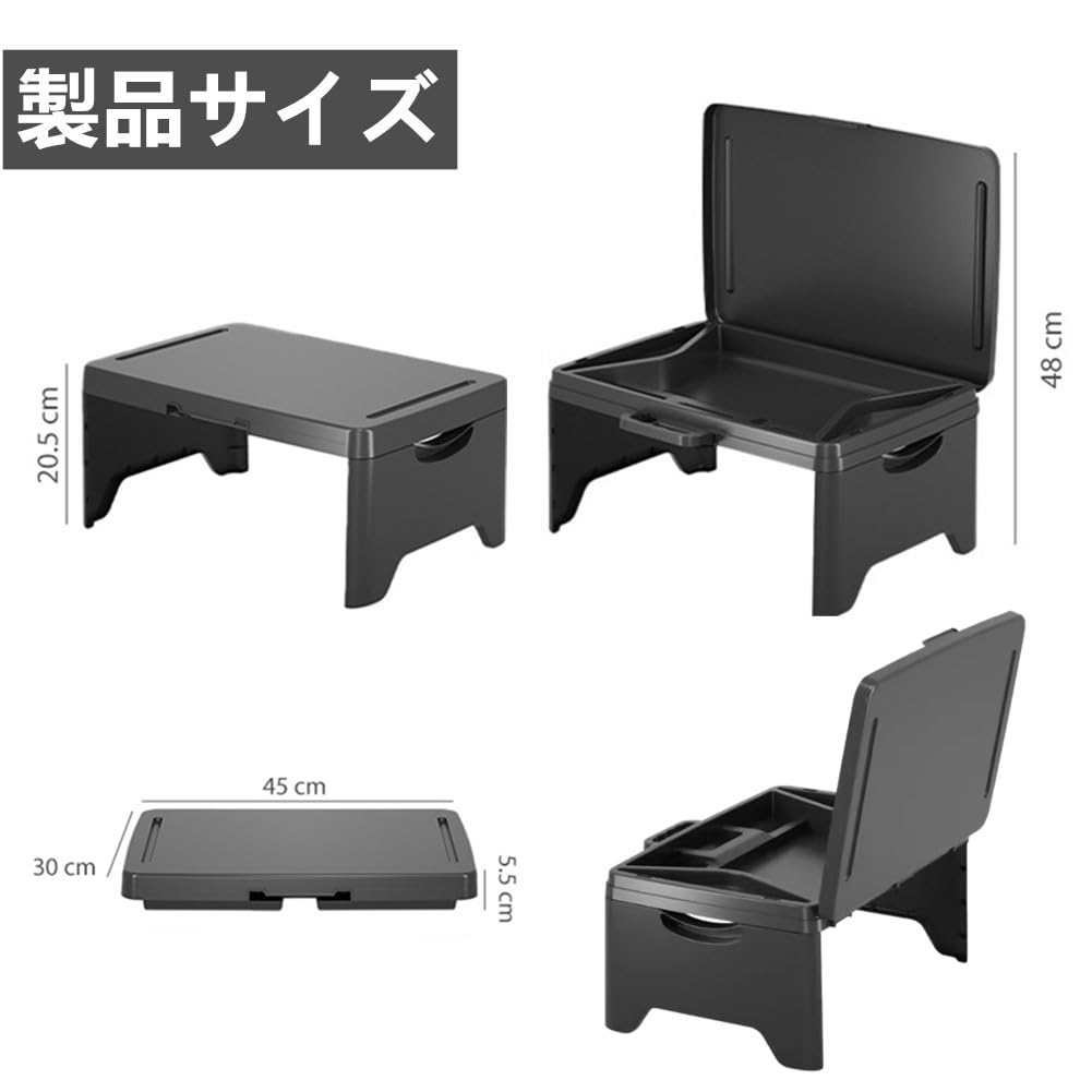 Folding Car Laptop Desk for Back Passenger Mini Lap Multifunctional Bed Low Folding Table with for Working from Easy to Carry Table, Seat, Seat, Sofa,