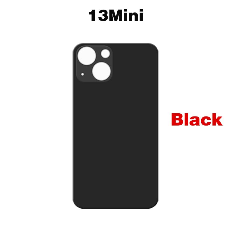 For iPhone 13 Mini Pro Max Big Camera Hole Phone Back Glass Battery Cover Rear Glass Panel Housing Chassis Add 3M Adhesive