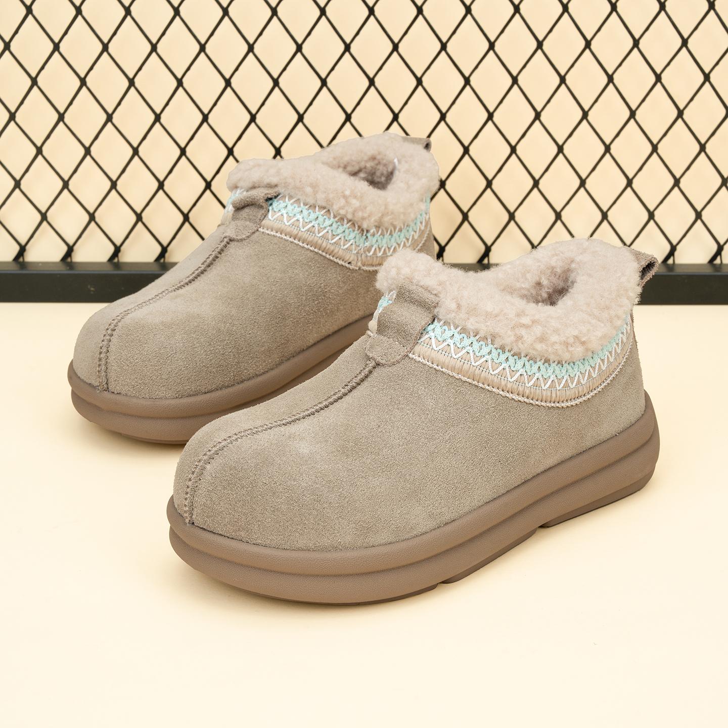 

Shoes female winter lazy one pedal fluffy shoes warm snow boots piled thicker fashion 40