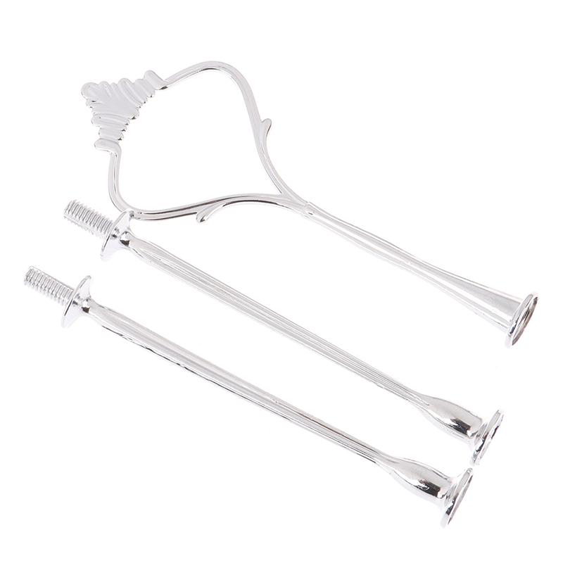 1 sady 3patrový stojánek na dortový talíř Rukojeť s korunkou Kovová svatební párty